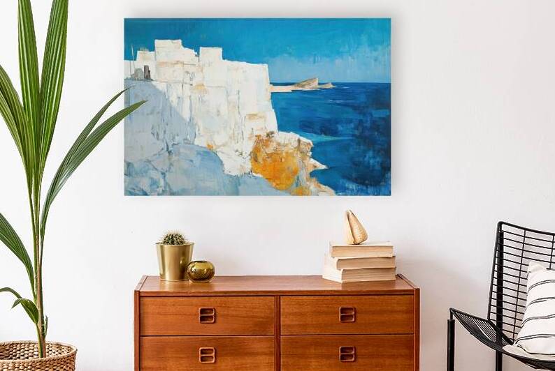 Azure Cliffside Vista H2N9P2 50 by Abstract Rebellion