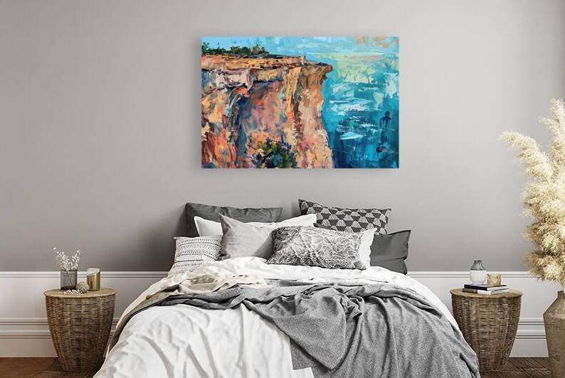 Azure Cliffside Vista 2P9H7N 53 by Abstract Rebellion