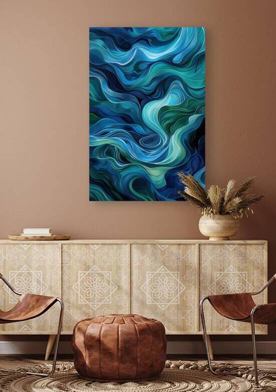 Azure Currents Flow 2H9N3Z 53 by Abstract Rebellion