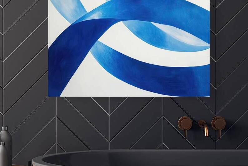 Azure Currents Intertwined H29PNZ 52 by Abstract Rebellion