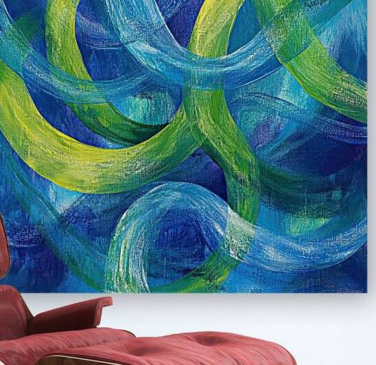 Azure Currents Intertwined 529HJ 57 by Abstract Rebellion
