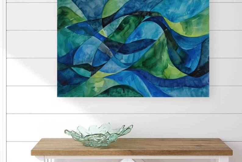 Azure Currents Intertwined 5H2N9Z 52 by Abstract Rebellion