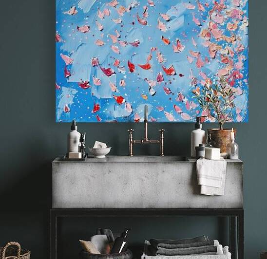 Azure Dance Petals 2H9N3Z 45 by Abstract Rebellion