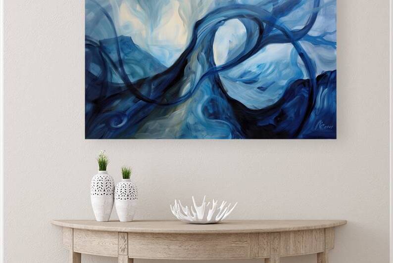 Azure Dance of Currents 5H2N9Z 60 by Abstract Rebellion