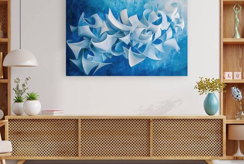 Azure Dance of Forms H2N9P2 52 by Abstract Rebellion