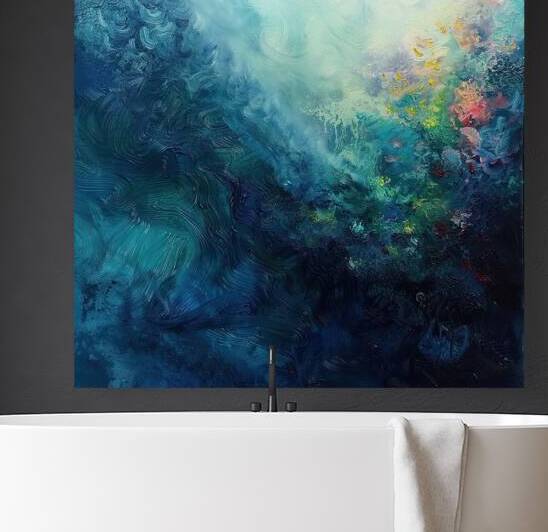 Azure Depths Blooming H92D3N 58 by Abstract Rebellion