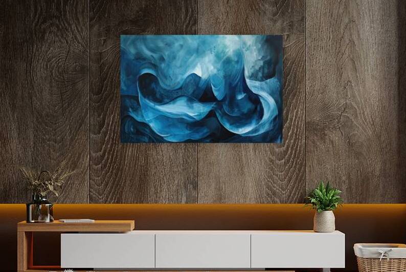 Azure Depths Flowing H42J5N 52 by Abstract Rebellion