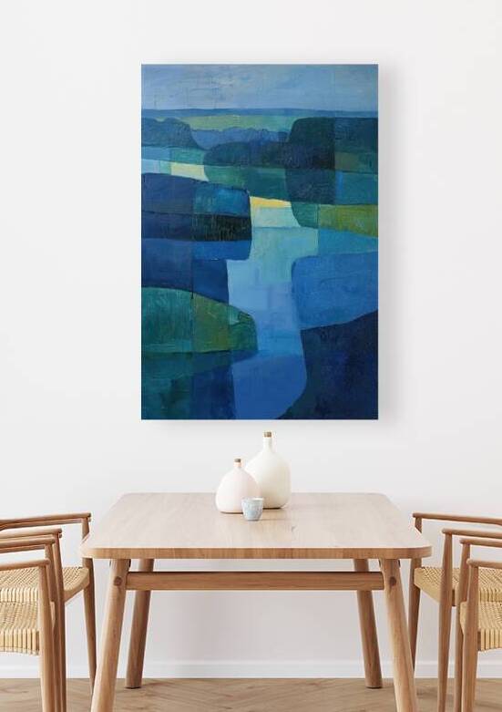 Azure Depths Flowing H92C5J 55 by Abstract Rebellion
