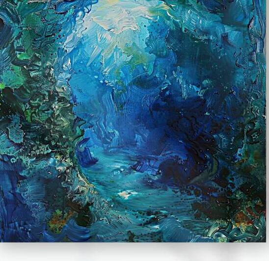 Azure Depths Glimmering Y49ZN 48 by Abstract Rebellion