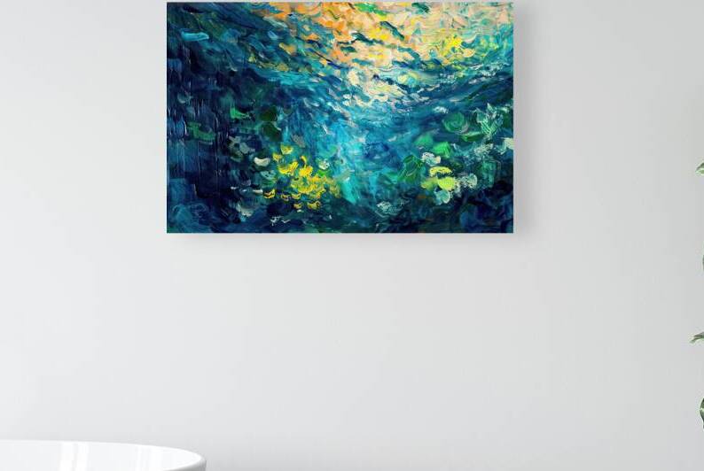 Azure Depths Glimmering Light 7P3H9N 52 by Abstract Rebellion