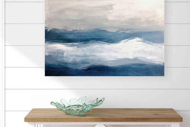 Azure Depths Serene Flow 2PH9N4 58 by Abstract Rebellion