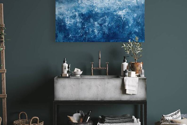 Azure Depths Whispers 2P9J7H 58 by Abstract Rebellion