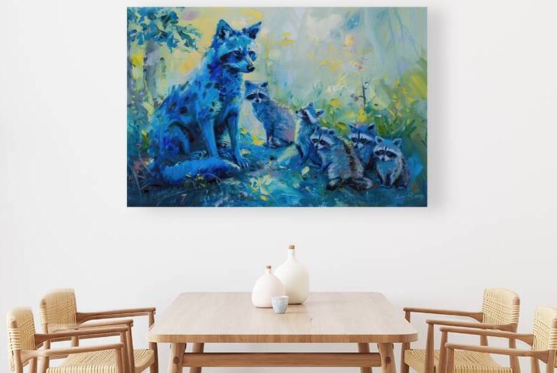 Azure Fox And Kits 2H9N3Z 49 by Abstract Rebellion