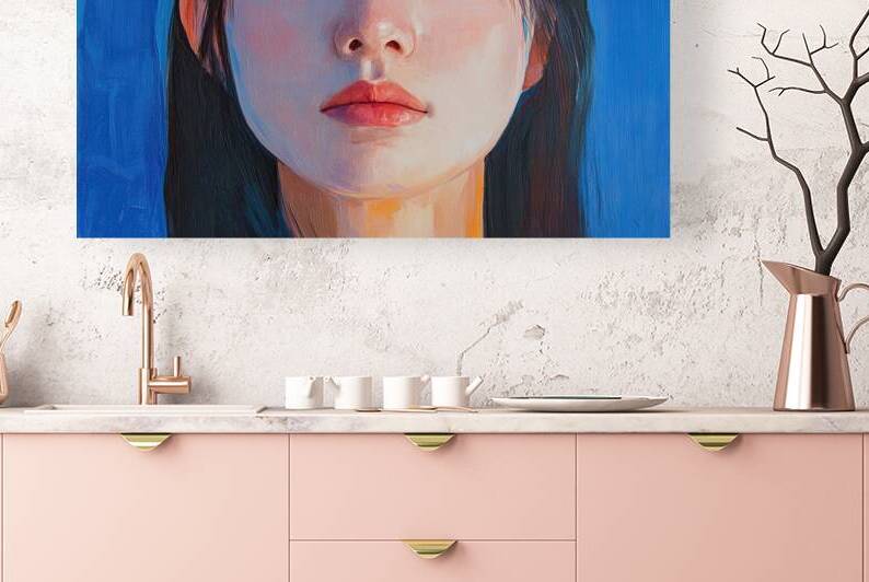 Azure Gaze Portrait H29N5Z 57 by Abstract Rebellion