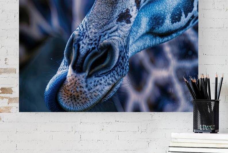 Azure Giraffe Gaze 29HBNJ 45 by Abstract Rebellion