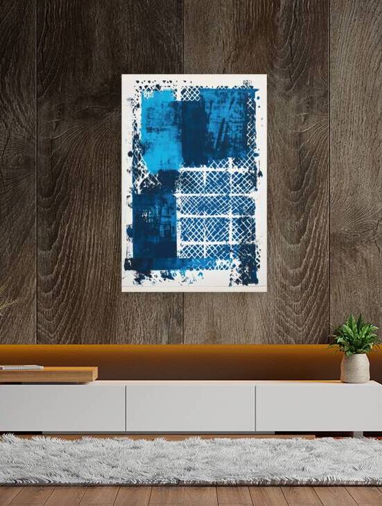 Azure Lattice Echoes 7H3N2Z 55 by Abstract Rebellion