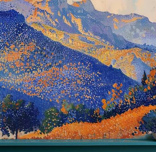 Azure Mountain Glow H2N3P9 48 by Abstract Rebellion