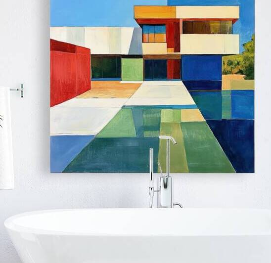 Azure Pool Reflections 7H3N2Z 55 by Abstract Rebellion