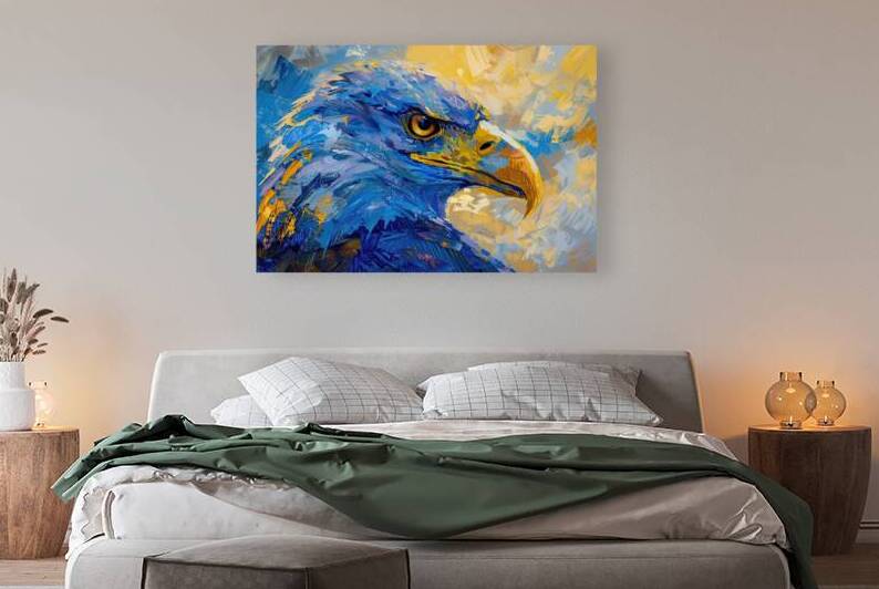 Azure Raptor Vision 92HJ8P 58 by Abstract Rebellion