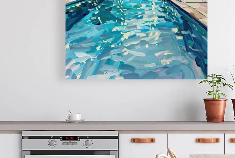 Azure Reflections Poolside 7H3N2B 55 by Abstract Rebellion
