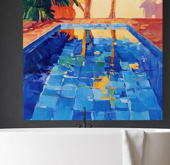 Azure Reflections Poolside 74K2N 55 by Abstract Rebellion