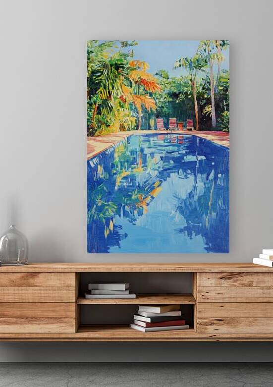 Azure Reflections Poolside 7H9N2P 53 by Abstract Rebellion