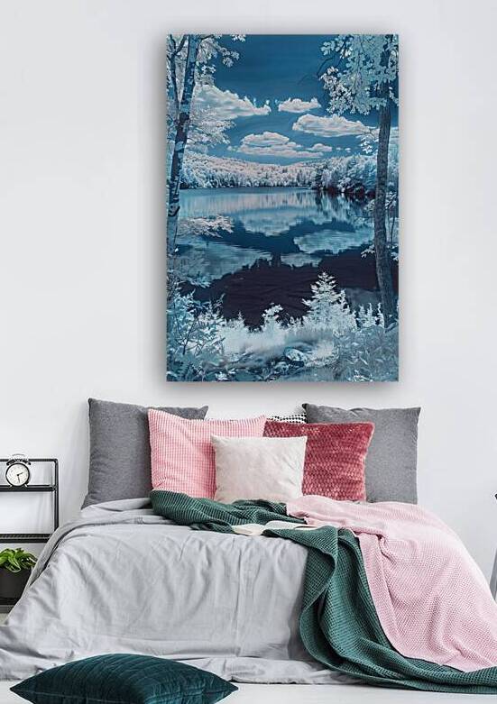 Azure Reflections Serene Lake 7P3H9N 55 by Abstract Rebellion