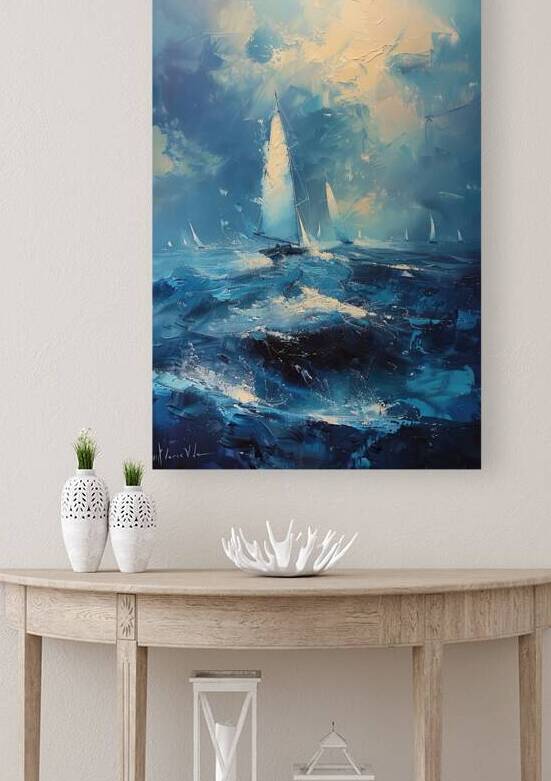 Azure Regatta Rush Y59H7N 63 by Abstract Rebellion