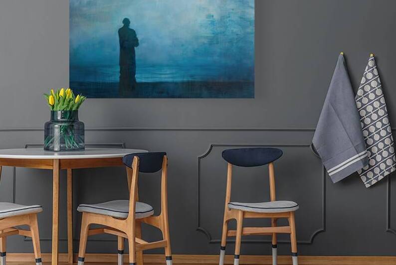 Azure Reverie By The Sea J39B2N 48 by Abstract Rebellion
