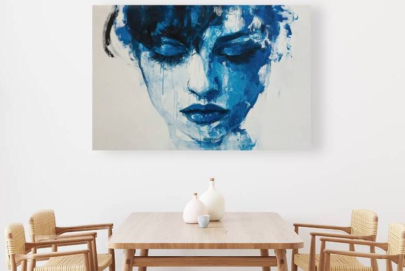 Azure Reverie Portrait N3V9P2 55 by Abstract Rebellion
