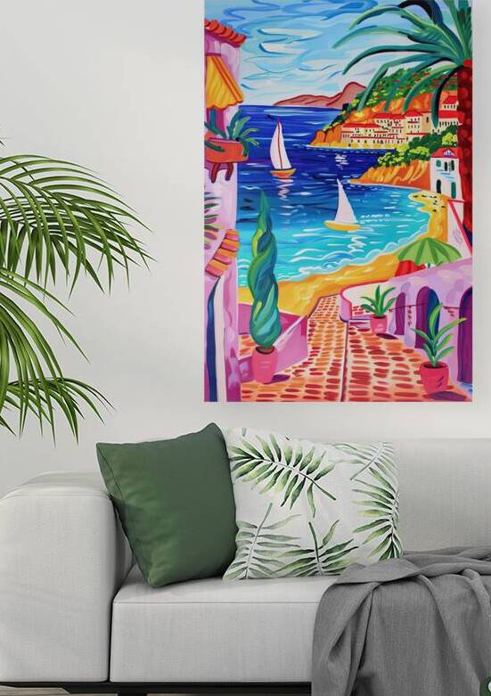 Azure Seascape Vista H9P4N2 62 by Abstract Rebellion