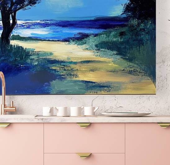 Azure Shoreline Twilight 9H2N7Z 55 by Abstract Rebellion