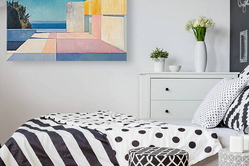 Azure Terrace View H9P4N2 55 by Abstract Rebellion