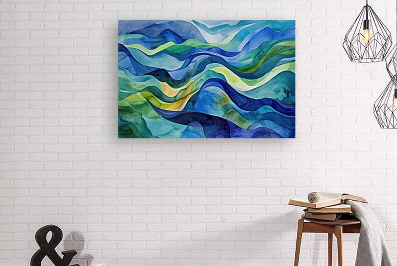 Azure Waves Cascade H29NJP 58 by Abstract Rebellion