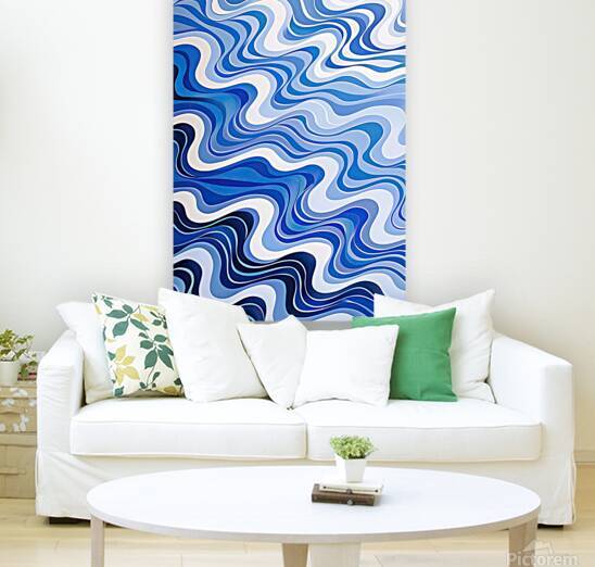 Azure Waves Cascade H9P4N2 45 by Abstract Rebellion