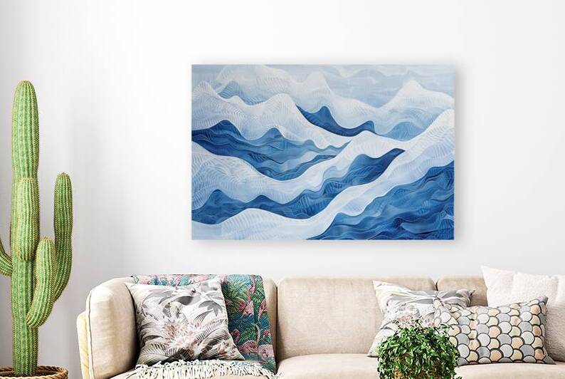 Azure Waves Cascade H29PNZ 57 by Abstract Rebellion