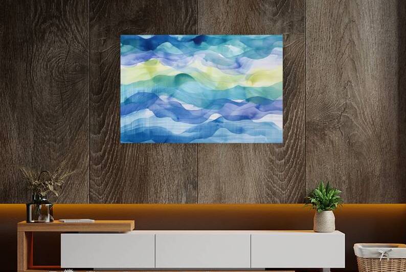 Azure Waves Flowing H429PN 50 by Abstract Rebellion