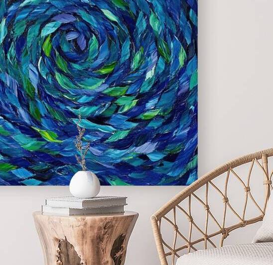 Azure Whirlpool Embrace H9P4N2 62 by Abstract Rebellion