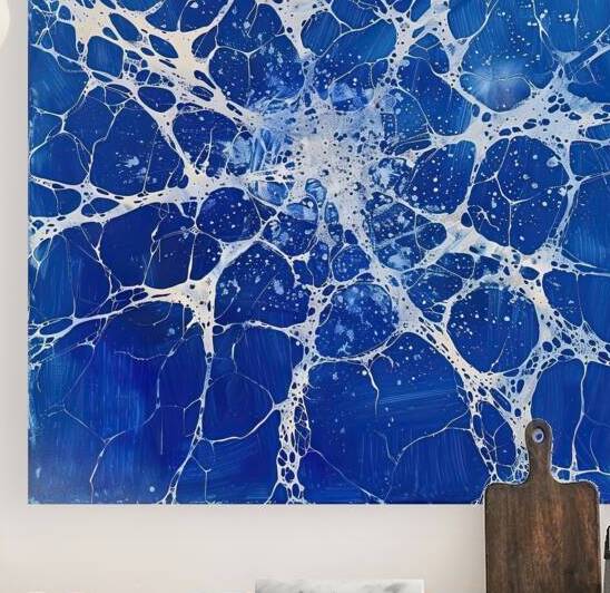 Azure Web Unfurling JH92N3 55 by Abstract Rebellion