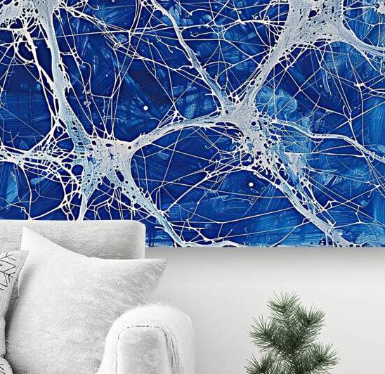 Azure Web of Being 5H2N9Z 55 by Abstract Rebellion