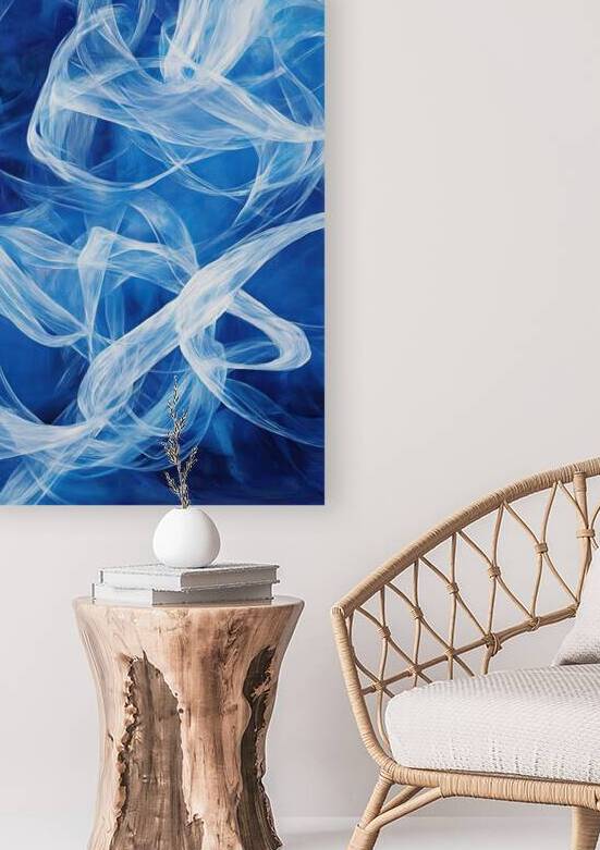 Azure Whispers Dance Y9N4H2 48 by Abstract Rebellion