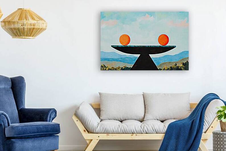 Balanced Orbs Above Valley 78HNP2 55 by Abstract Rebellion