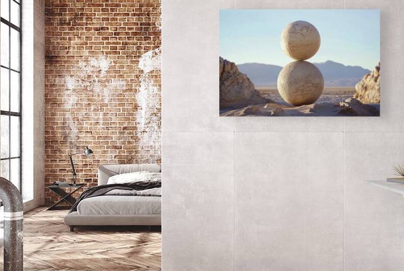 Balanced Stones Desert Zen 78HNP4 62 by Abstract Rebellion