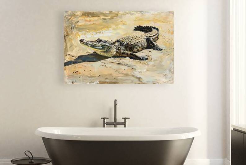 Basking Crocodile 7H3N2P 48 by Abstract Rebellion