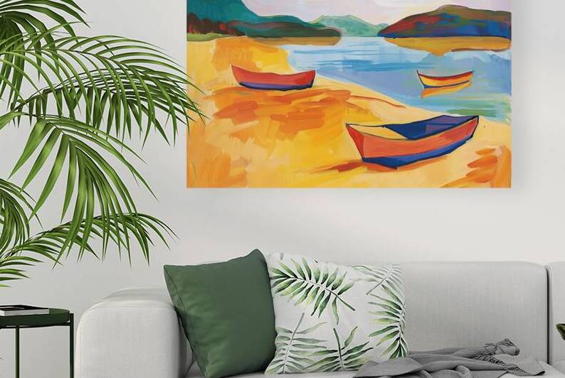 Beached Boats Serene H2N9P2 55 by Abstract Rebellion