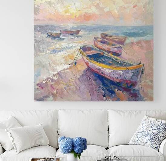 Beached Boats At Dawn 2PHN9D 55 by Abstract Rebellion