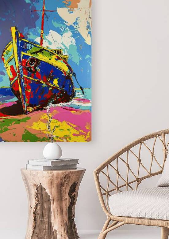 Beached Vessel Vibrant 92HJ54 62 by Abstract Rebellion