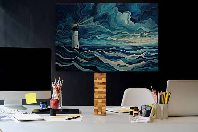 Beacon of Hope Amidst Storm 92HJ8P 58 by Abstract Rebellion
