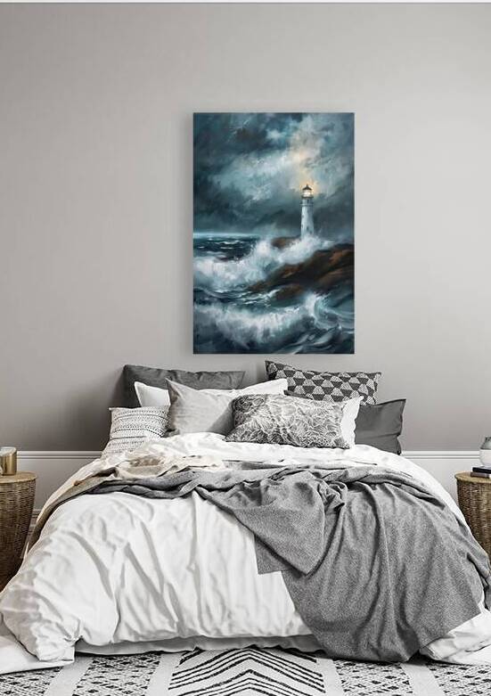 Beacon of Hope Amidst Storm Y39K8D 55 by Abstract Rebellion