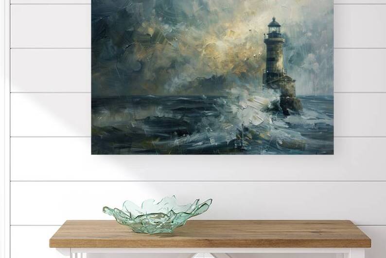 Beacon of Hope Amidst Storm Z92N3H 65 by Abstract Rebellion